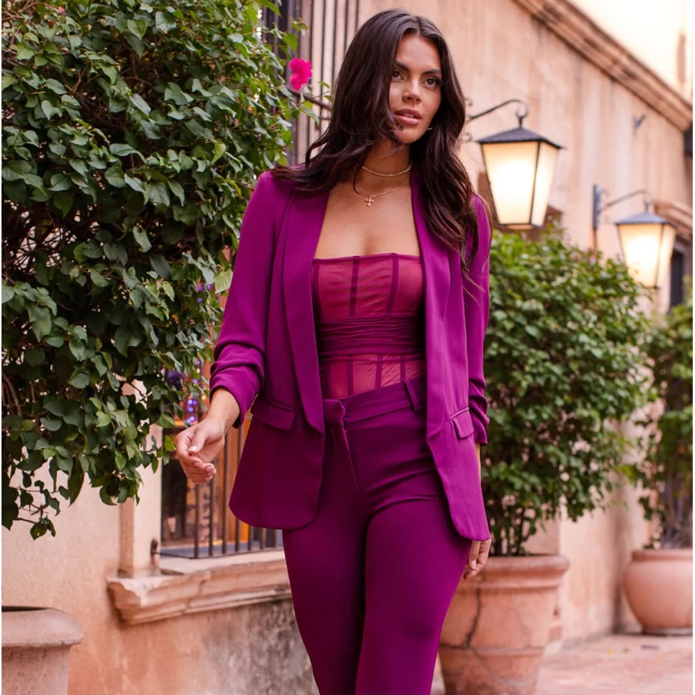 NWT Womens Purple Blazer